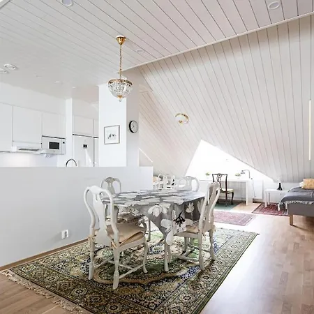 Apartment Uniikki Kattohuoneisto Ydinkeskustassa, Laemmin Pysaekoeinti, Max 6 Hloeae *
