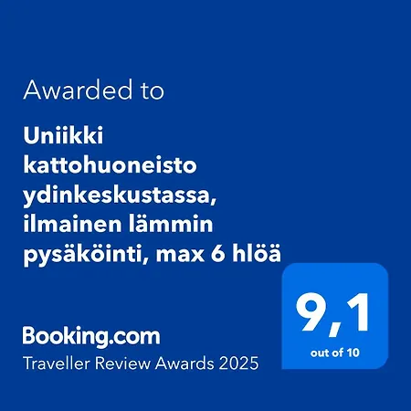 Uniikki Kattohuoneisto Ydinkeskustassa, Laemmin Pysaekoeinti, Max 6 Hloeae * クオピオ